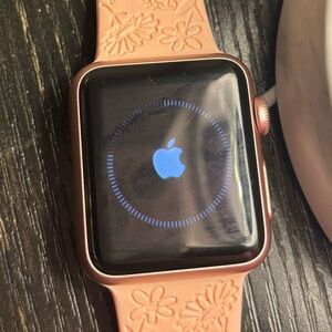 Apple Smartwatch with Pink Band